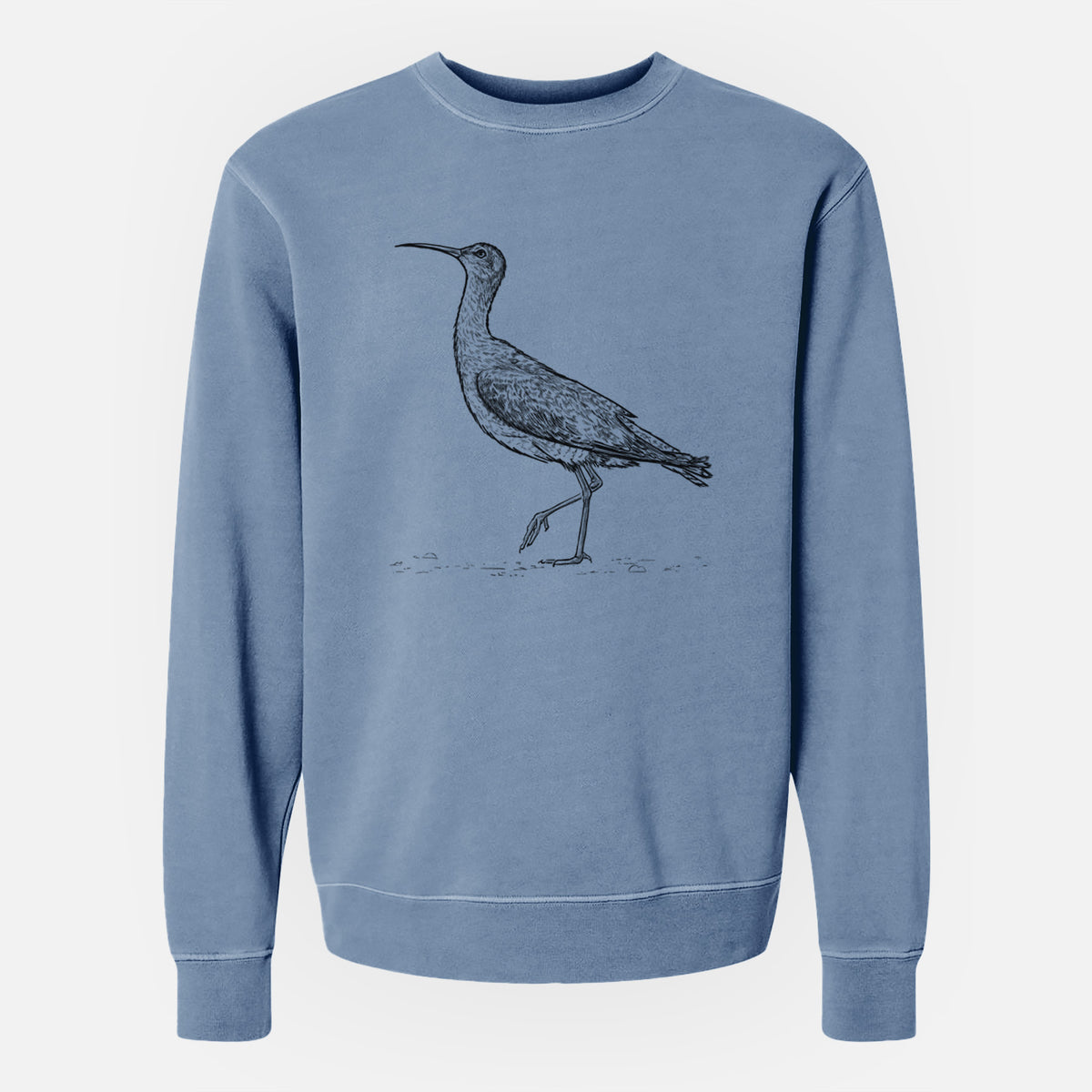 Eskimo Curlew - Numenius borealis - Unisex Pigment Dyed Crew Sweatshirt