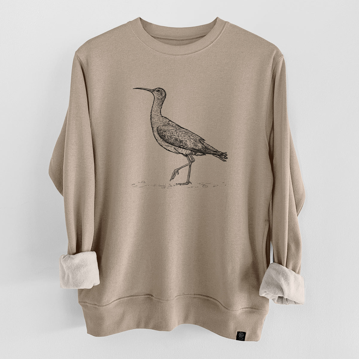 Eskimo Curlew - Numenius borealis  - Unisex Reclaimed Crewneck Sweatshirt