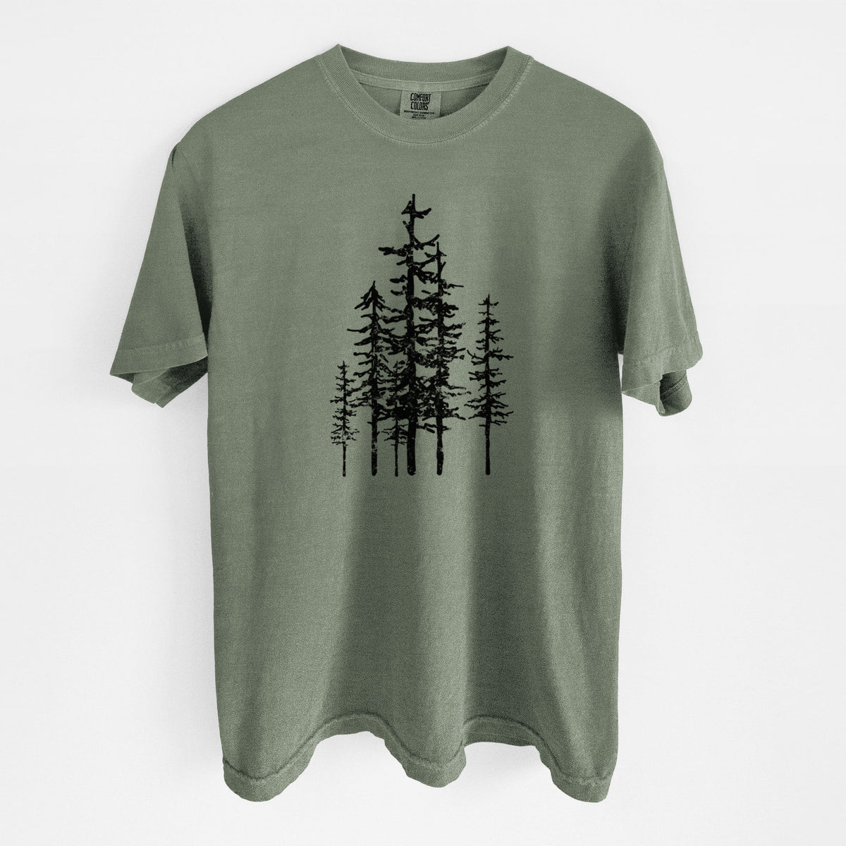 Evergreen Trees - Unisex Comfort Colors Garment-Dyed Heavyweight T-shirt