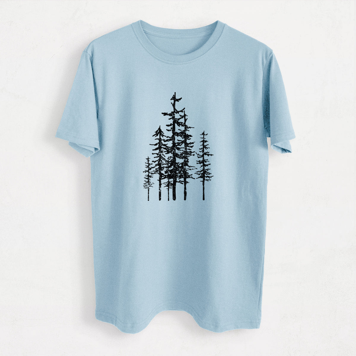 Evergreen Trees - Heavyweight Men&#39;s 100% Organic Cotton Tee