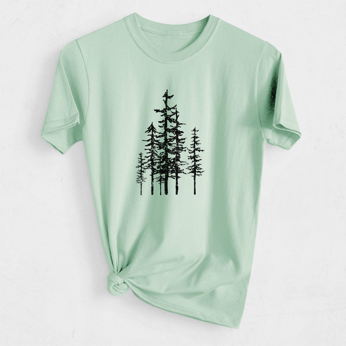 Evergreen Trees - Heavyweight Men&#39;s 100% Organic Cotton Tee