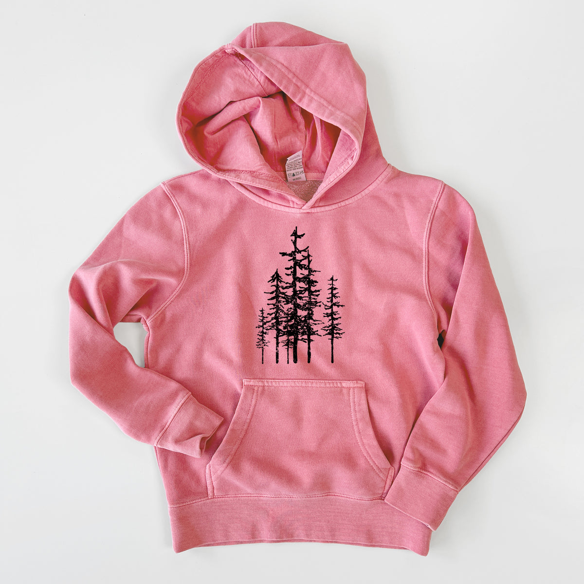 Evergreen Trees - Youth Pigment Dyed Hoodie