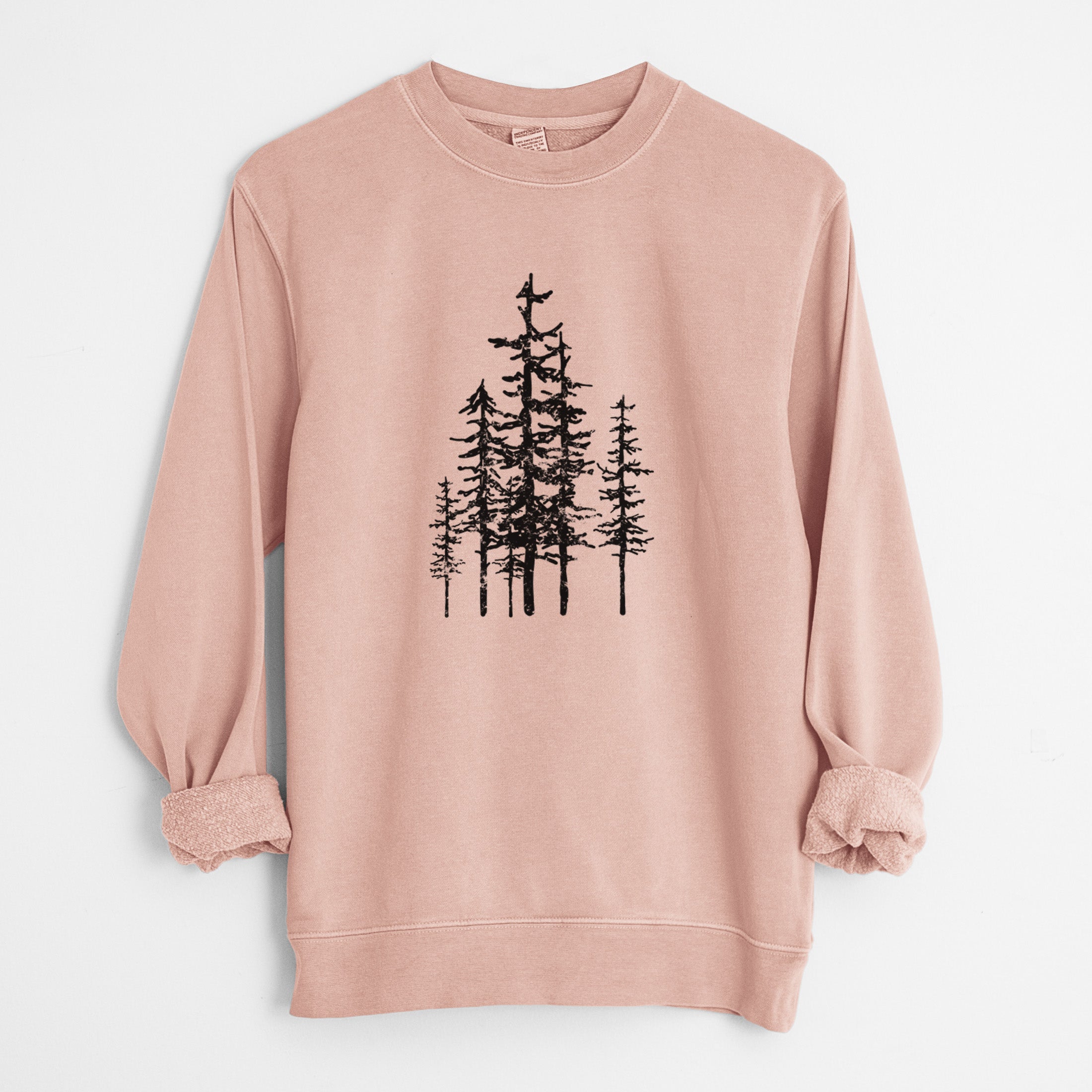 Evergreen Trees - Unisex Pigment Dyed Crew Sweatshirt