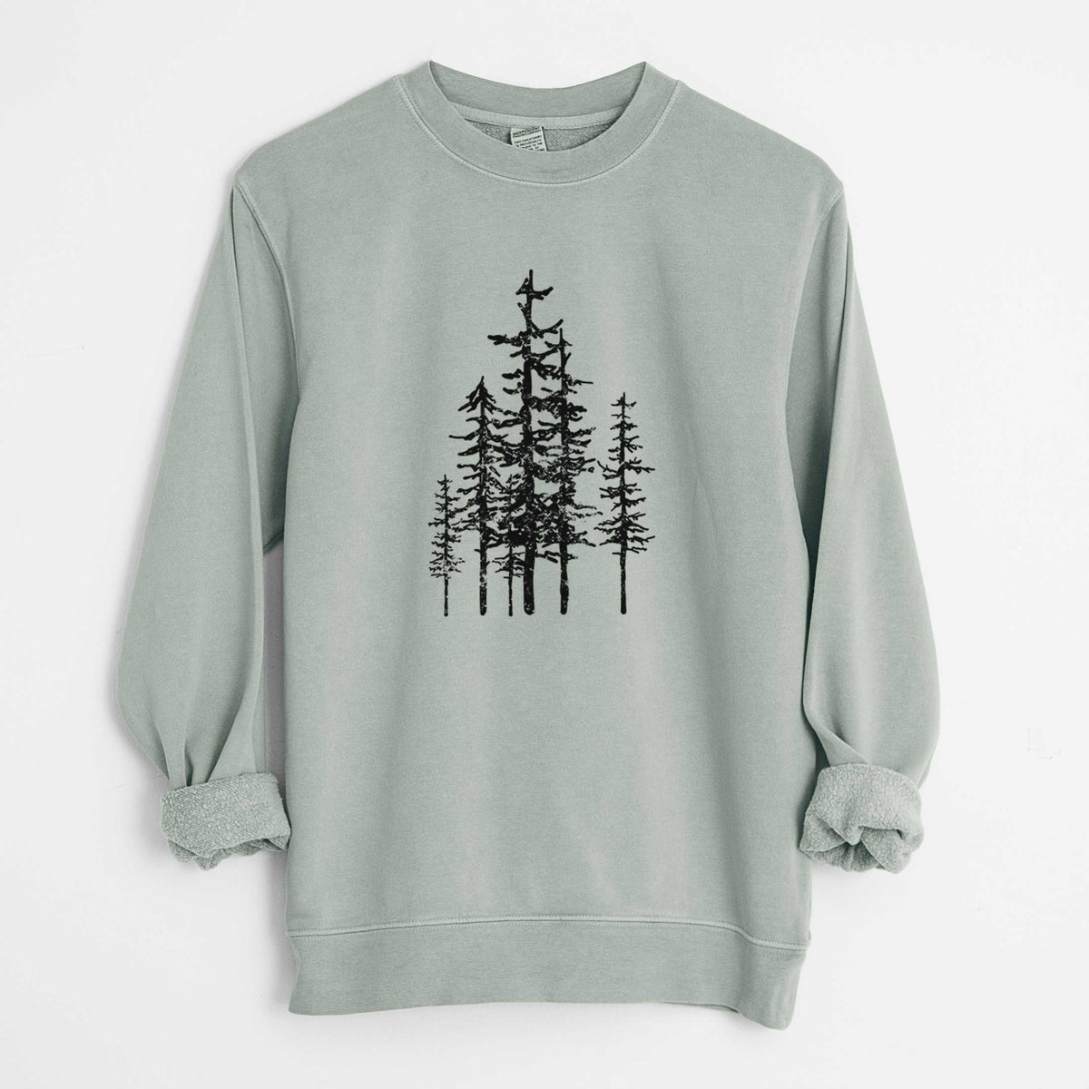 Evergreen Trees - Unisex Pigment Dyed Crew Sweatshirt