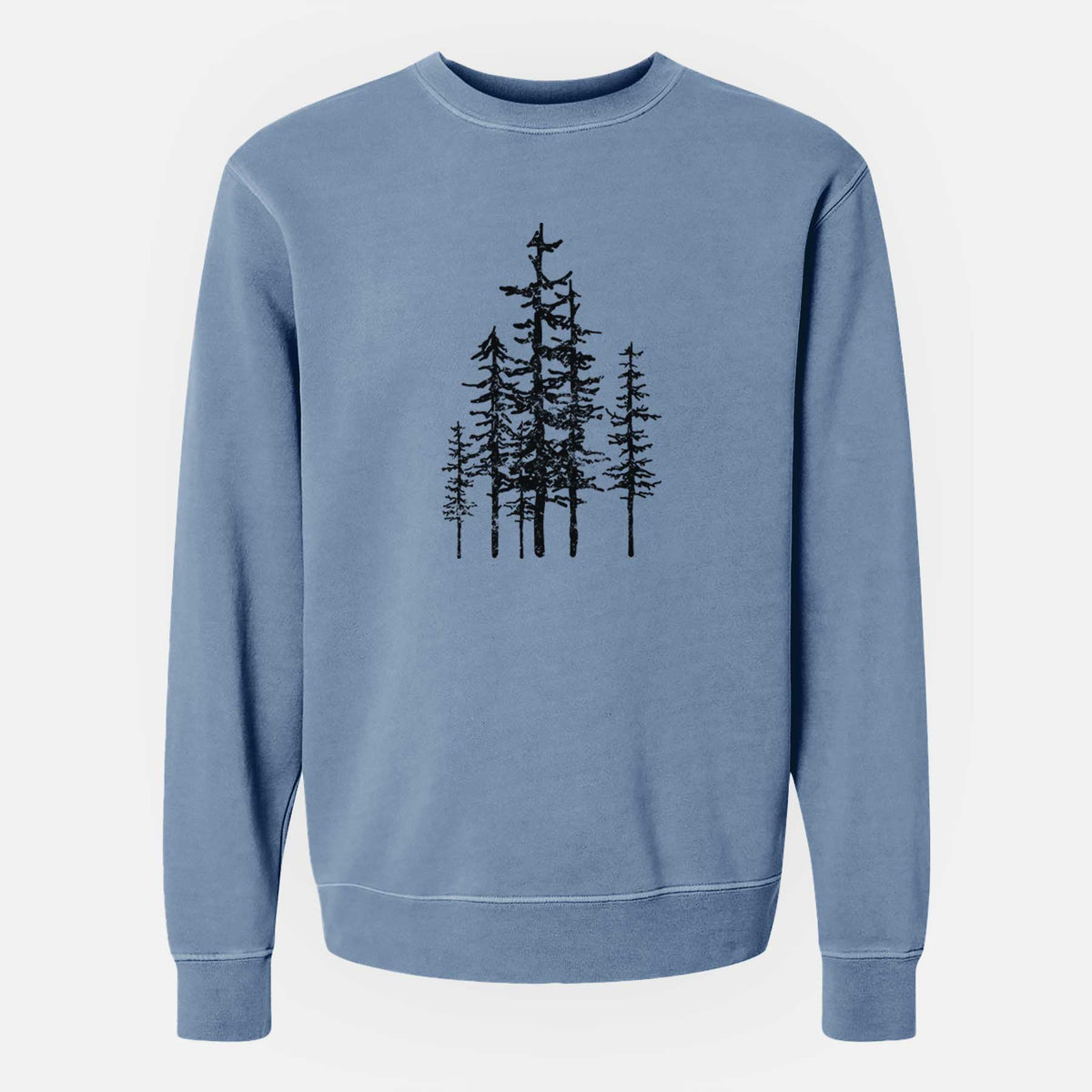 Evergreen Trees - Unisex Pigment Dyed Crew Sweatshirt