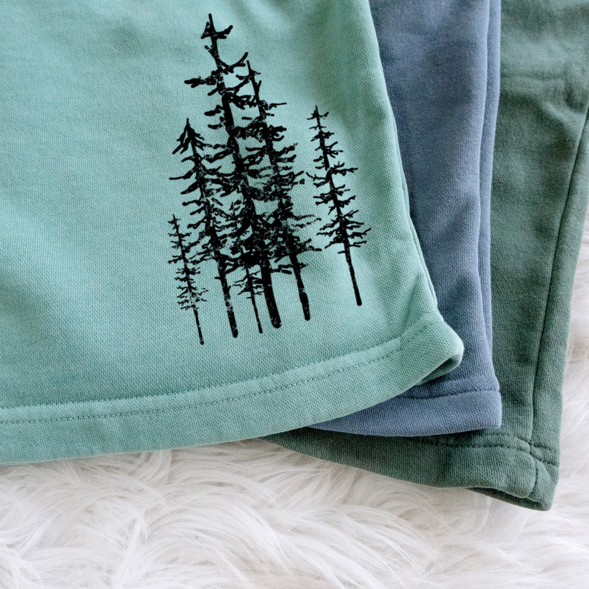 Evergreen Trees - Unisex Pigment Dyed Shorts