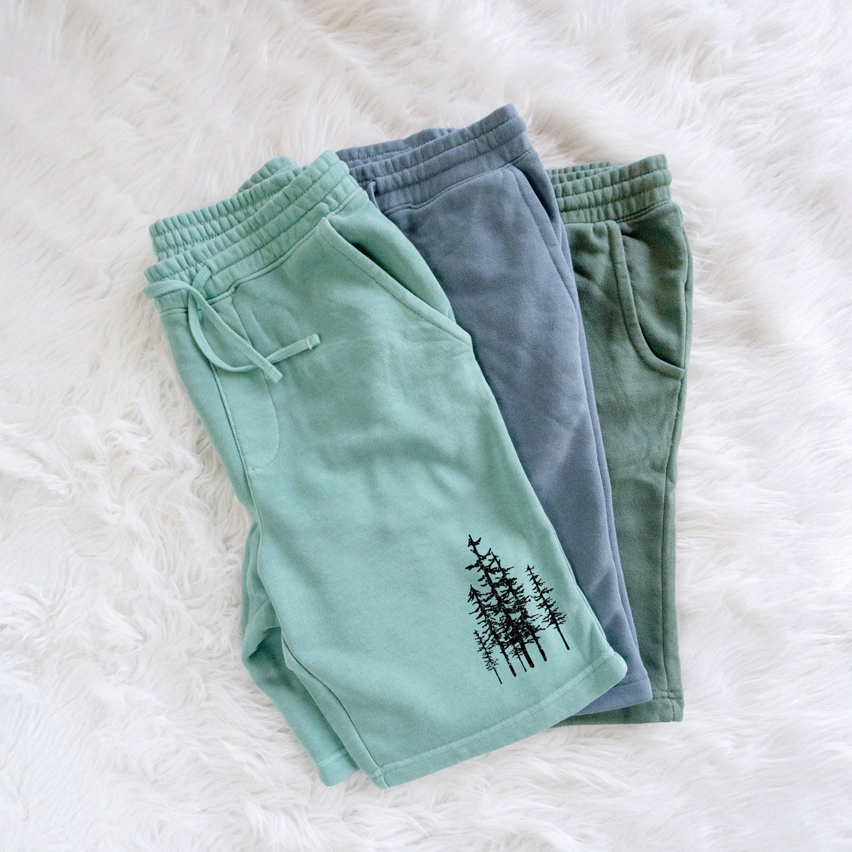 Evergreen Trees - Unisex Pigment Dyed Shorts