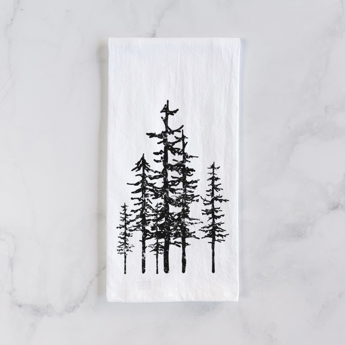 Evergreen Trees Tea Towel
