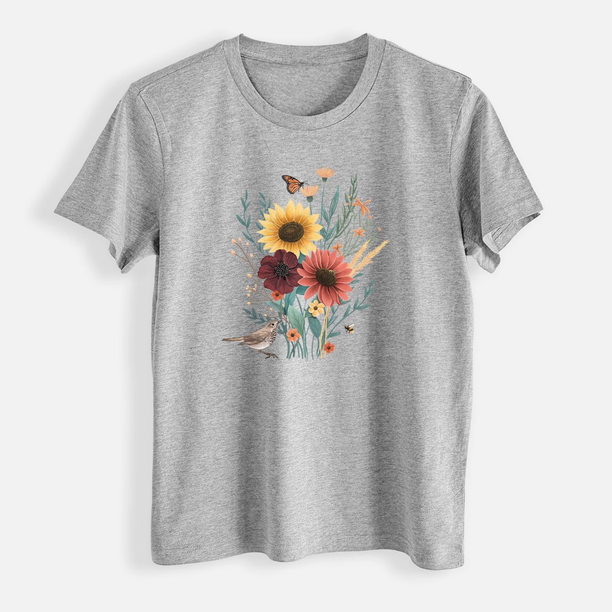 Fall Bouquet - Womens Everyday Maple Tee