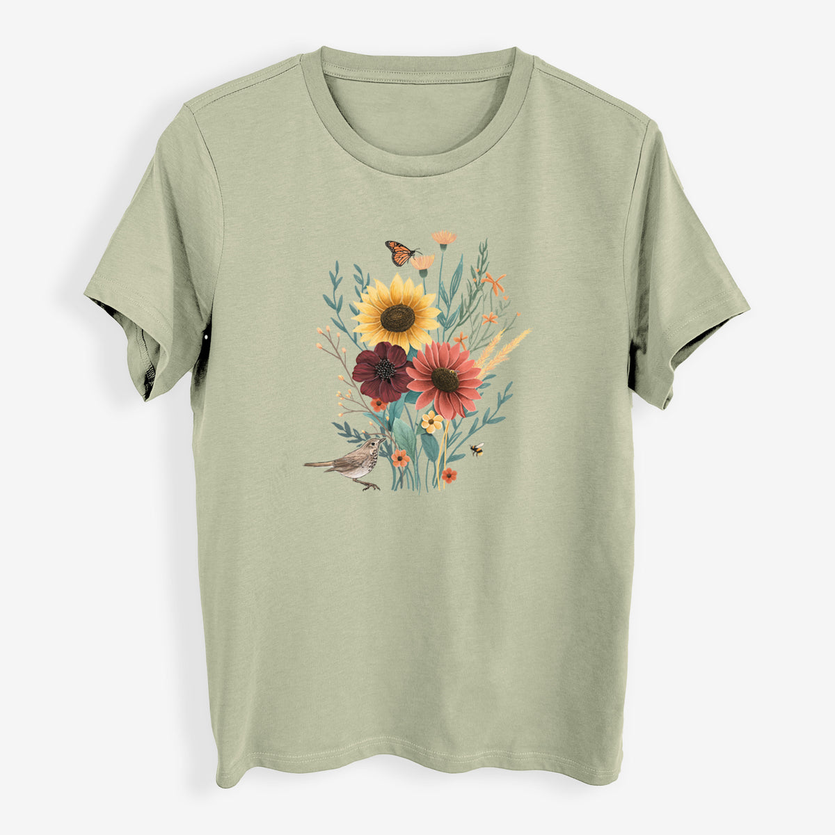 Fall Bouquet - Womens Everyday Maple Tee