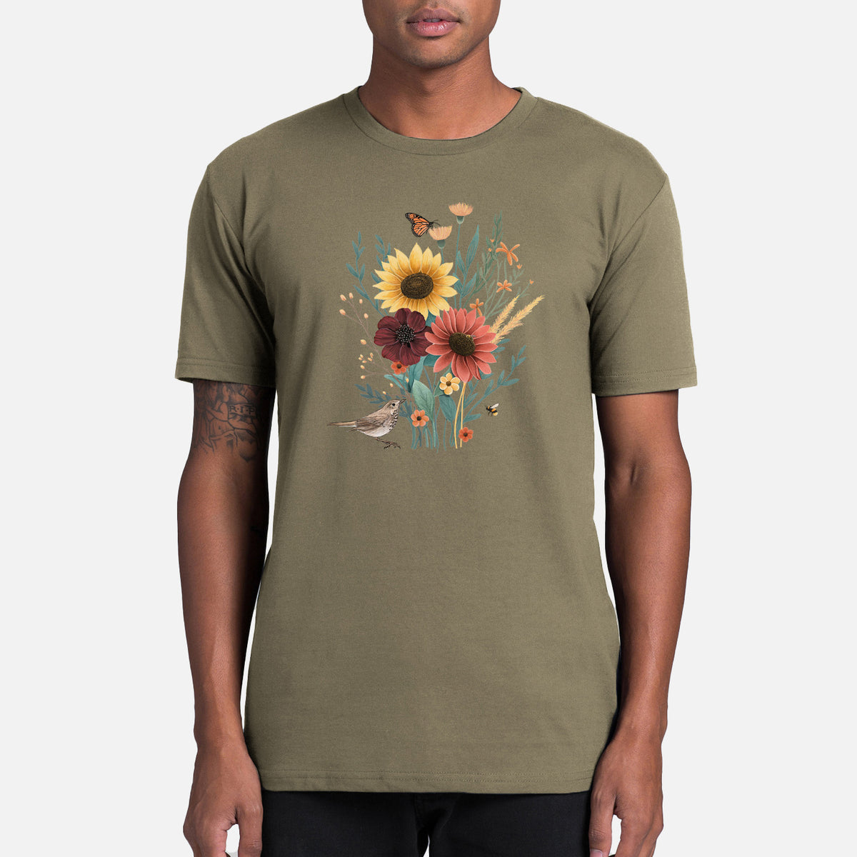 Fall Bouquet - Mens Everyday Staple Tee