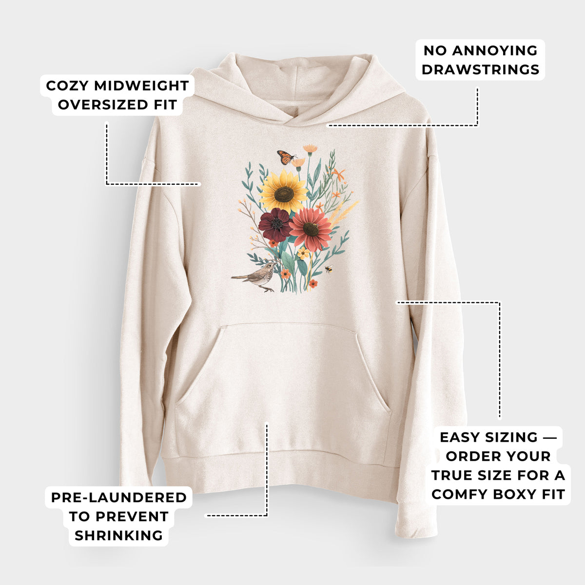 Fall Bouquet  - Bodega Midweight Hoodie