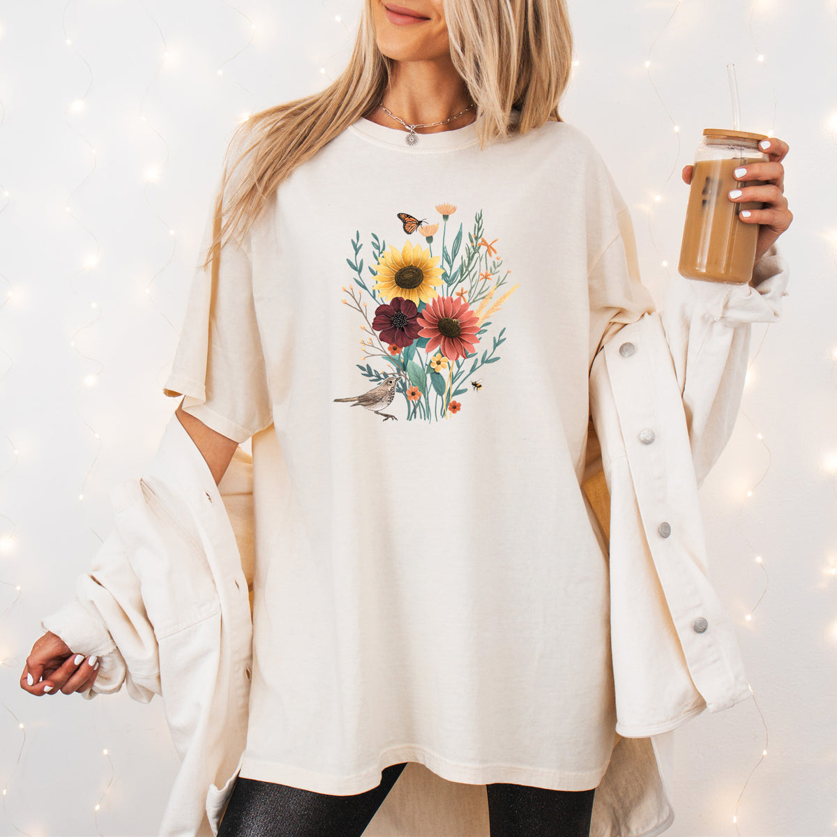 Fall Bouquet - Unisex Comfort Colors Garment-Dyed Heavyweight T-shirt