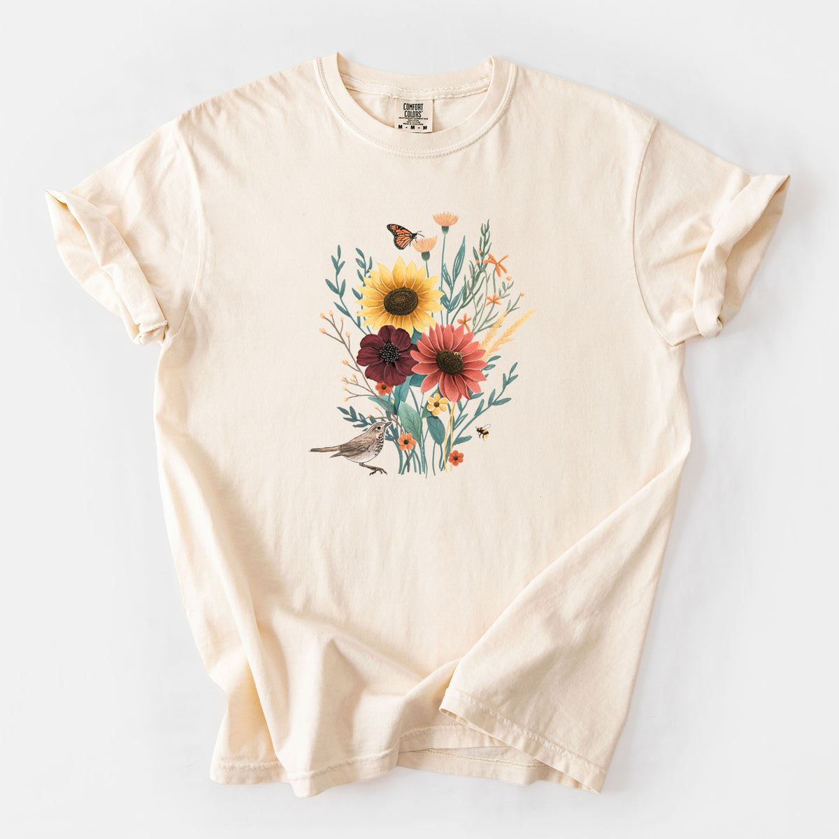Fall Bouquet - Unisex Comfort Colors Garment-Dyed Heavyweight T-shirt