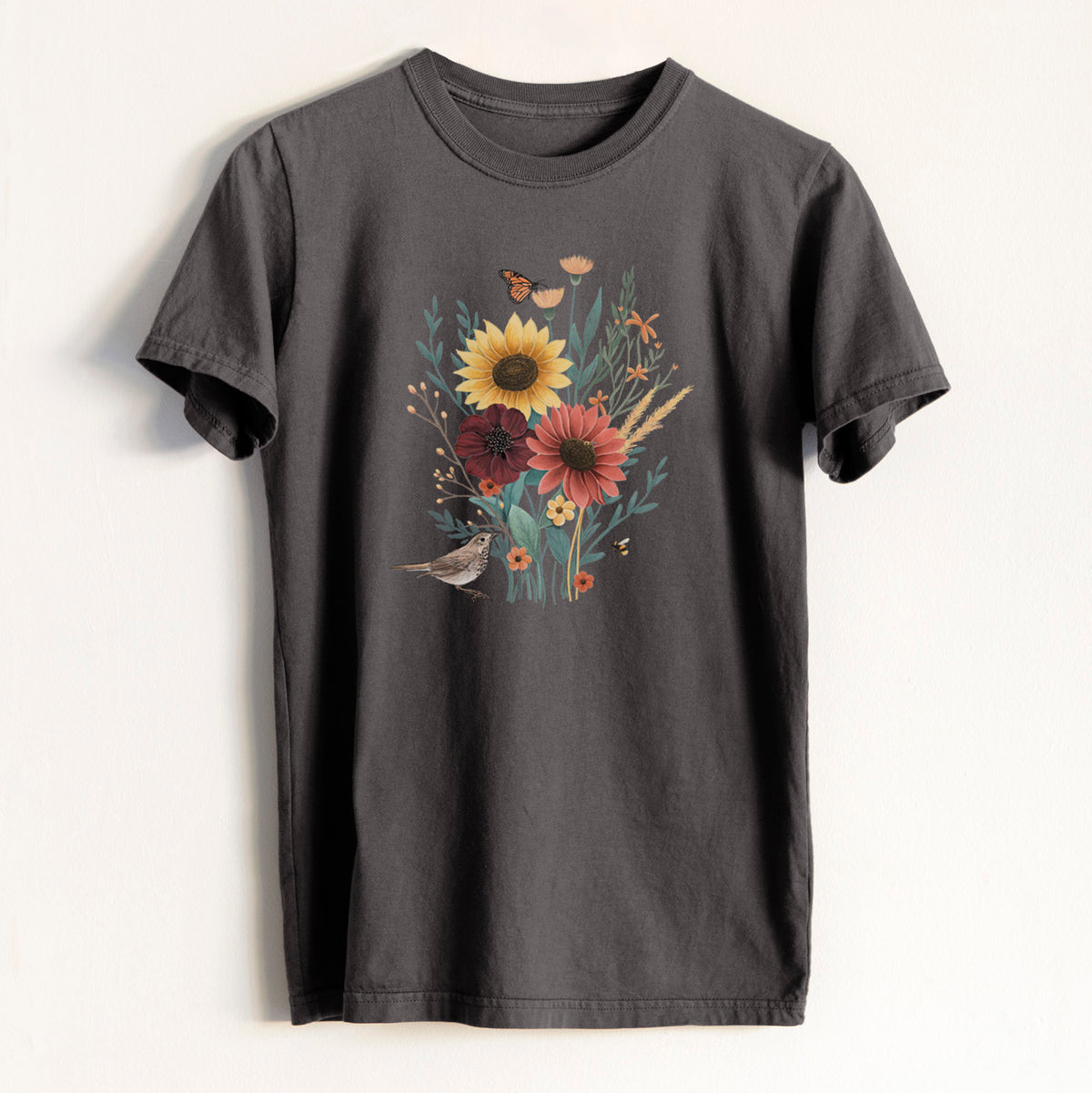 Fall Bouquet - Heavyweight Men&#39;s 100% Organic Cotton Tee