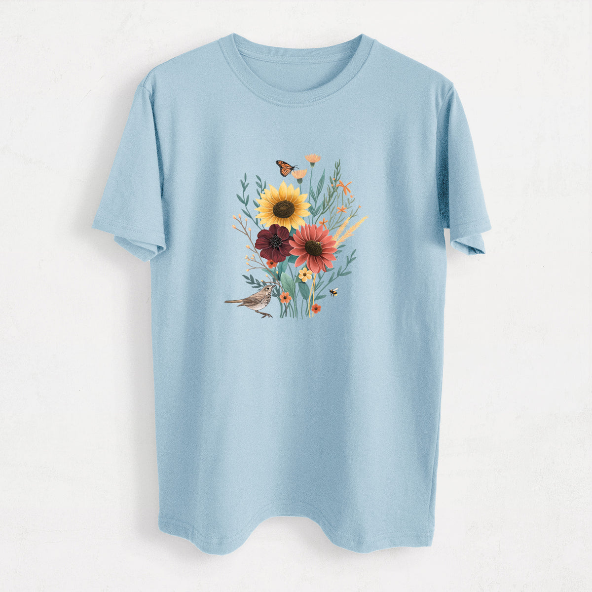 Fall Bouquet - Heavyweight Men&#39;s 100% Organic Cotton Tee