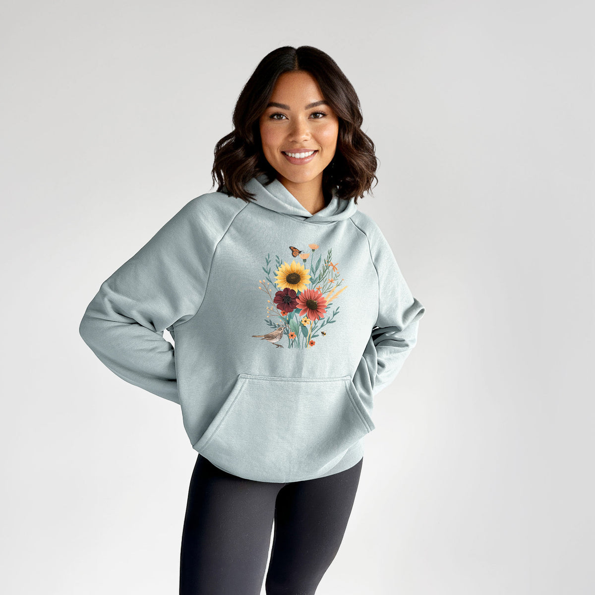 Fall Bouquet - UltraLuxe Heavyweight French Terry Hoodie