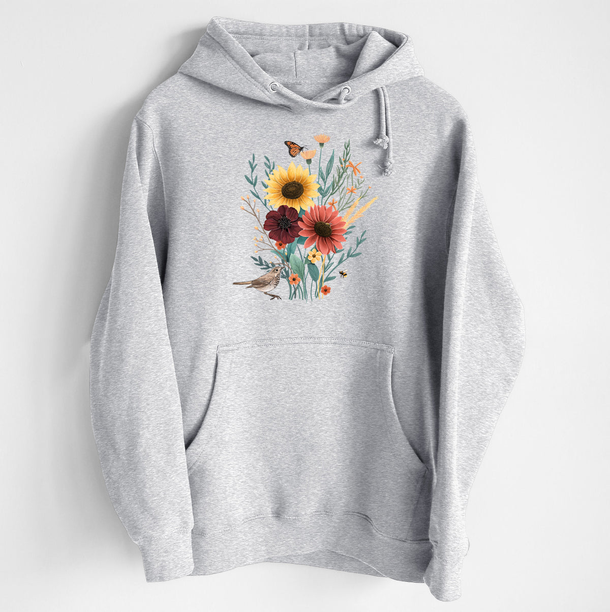 Fall Bouquet - Heavyweight Fleece Hoodie