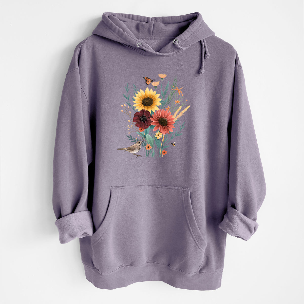 Fall Bouquet - Heavyweight Fleece Hoodie