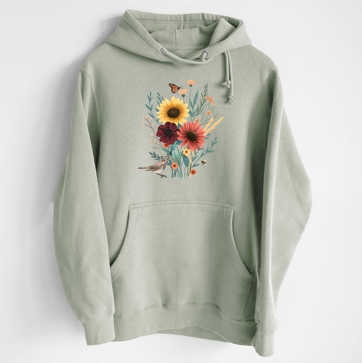 Fall Bouquet - Heavyweight Fleece Hoodie