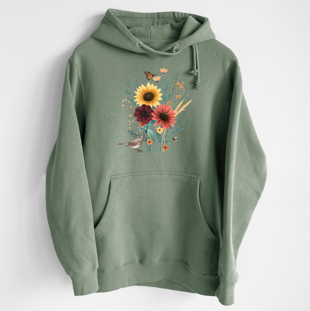 Fall Bouquet - Heavyweight Fleece Hoodie