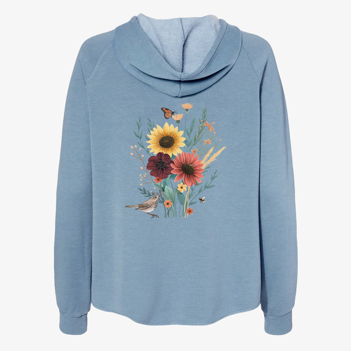 Fall Bouquet - Women&#39;s Cali Wave Zip-Up Sweatshirt