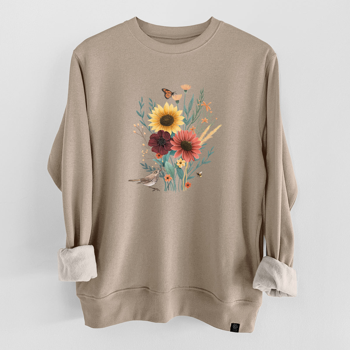 Fall Bouquet  - Unisex Reclaimed Crewneck Sweatshirt