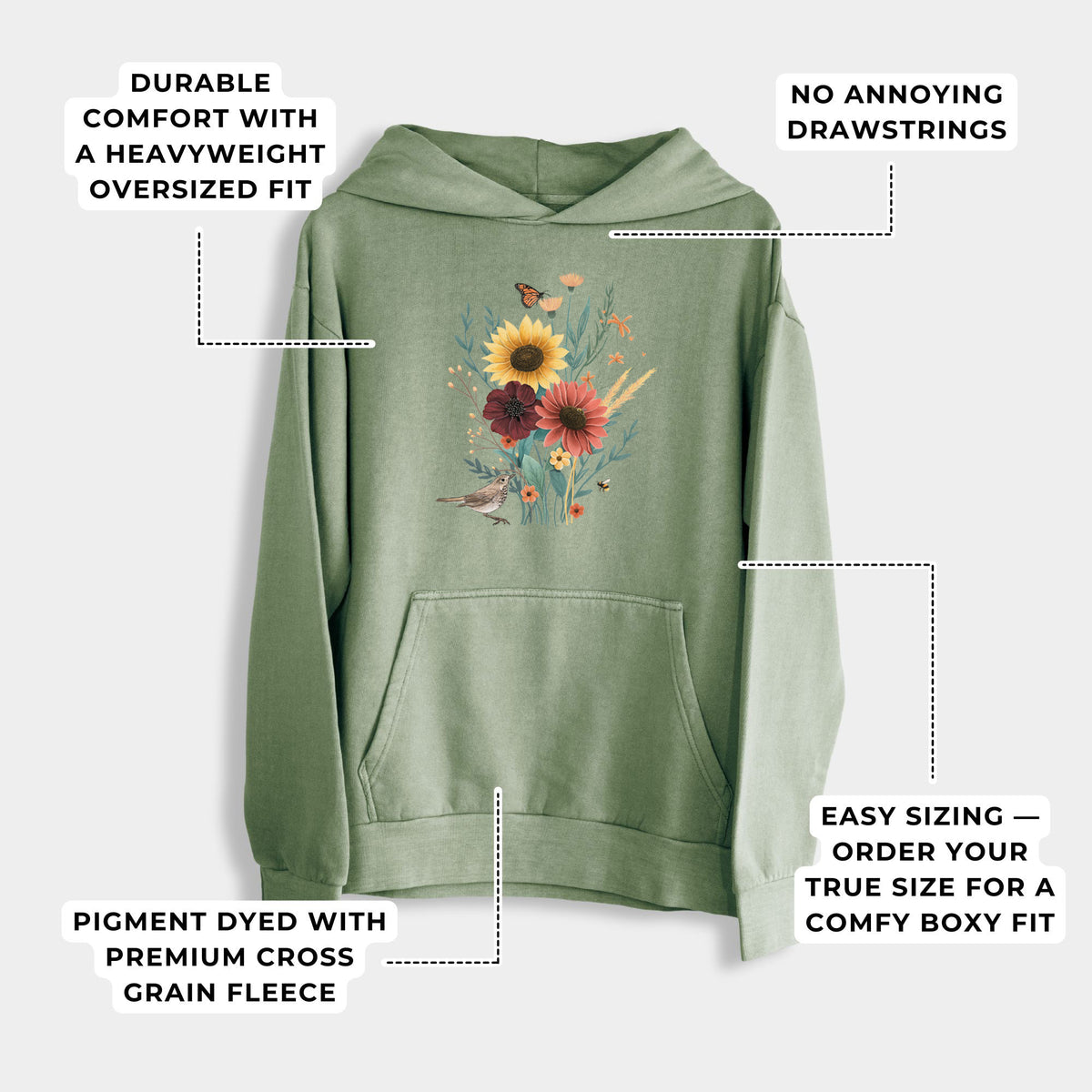 Fall Bouquet  - Urban Heavyweight Hoodie