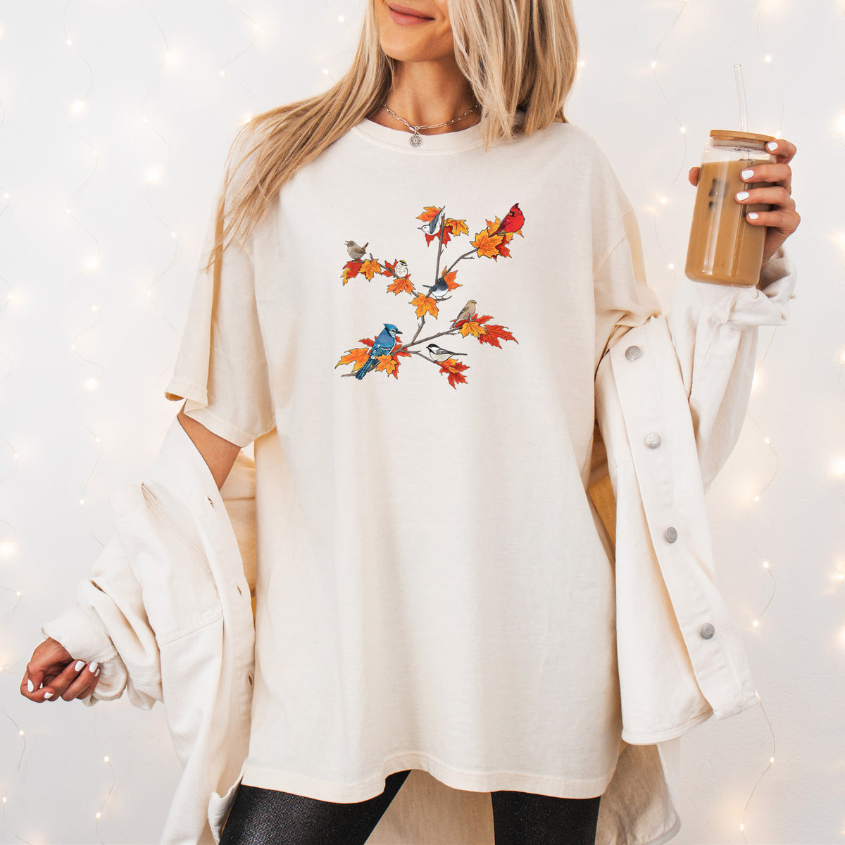 Autumn Backyard Birds - Unisex Comfort Colors Garment-Dyed Heavyweight T-shirt