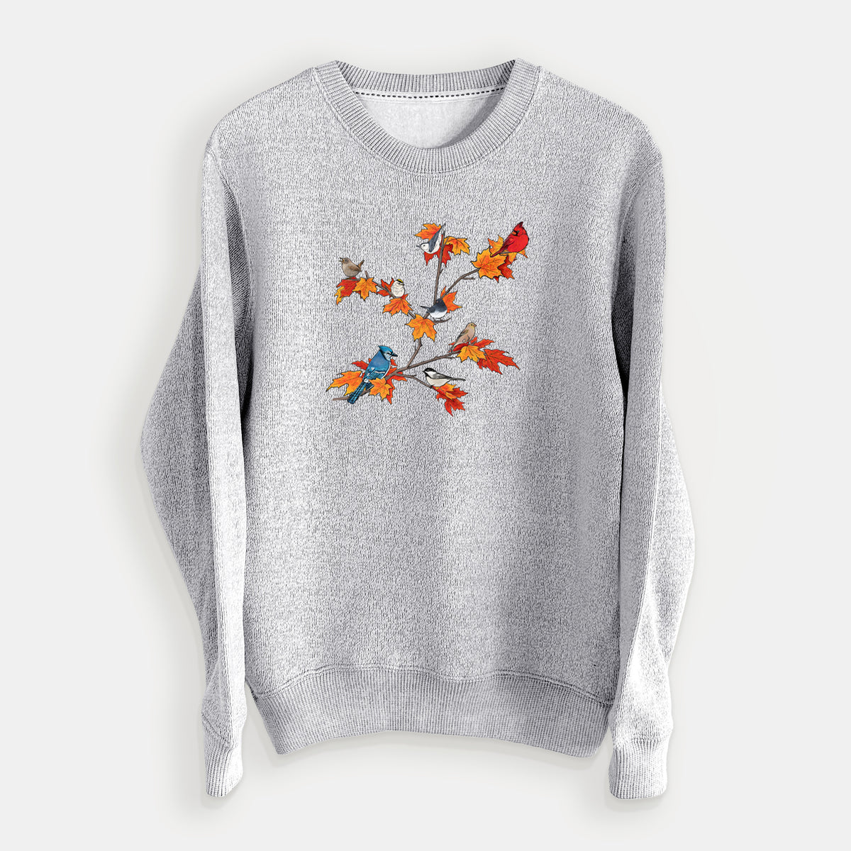 Autumn Backyard Birds - Knit Sweatshirt