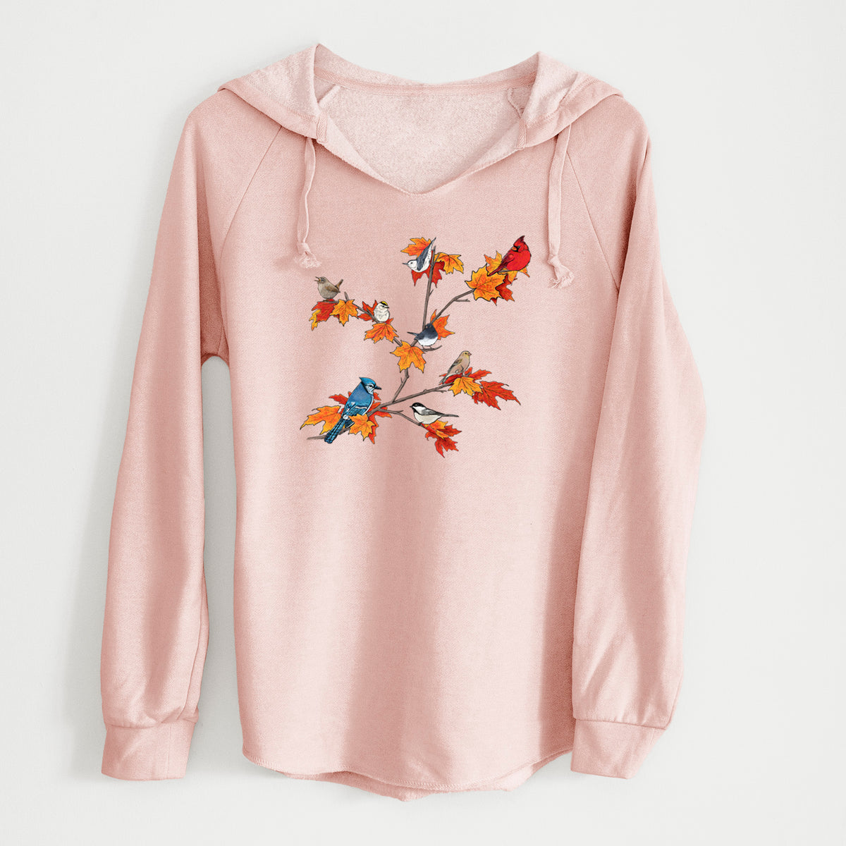 Autumn Backyard Birds - Cali Wave Hooded Sweatshirt