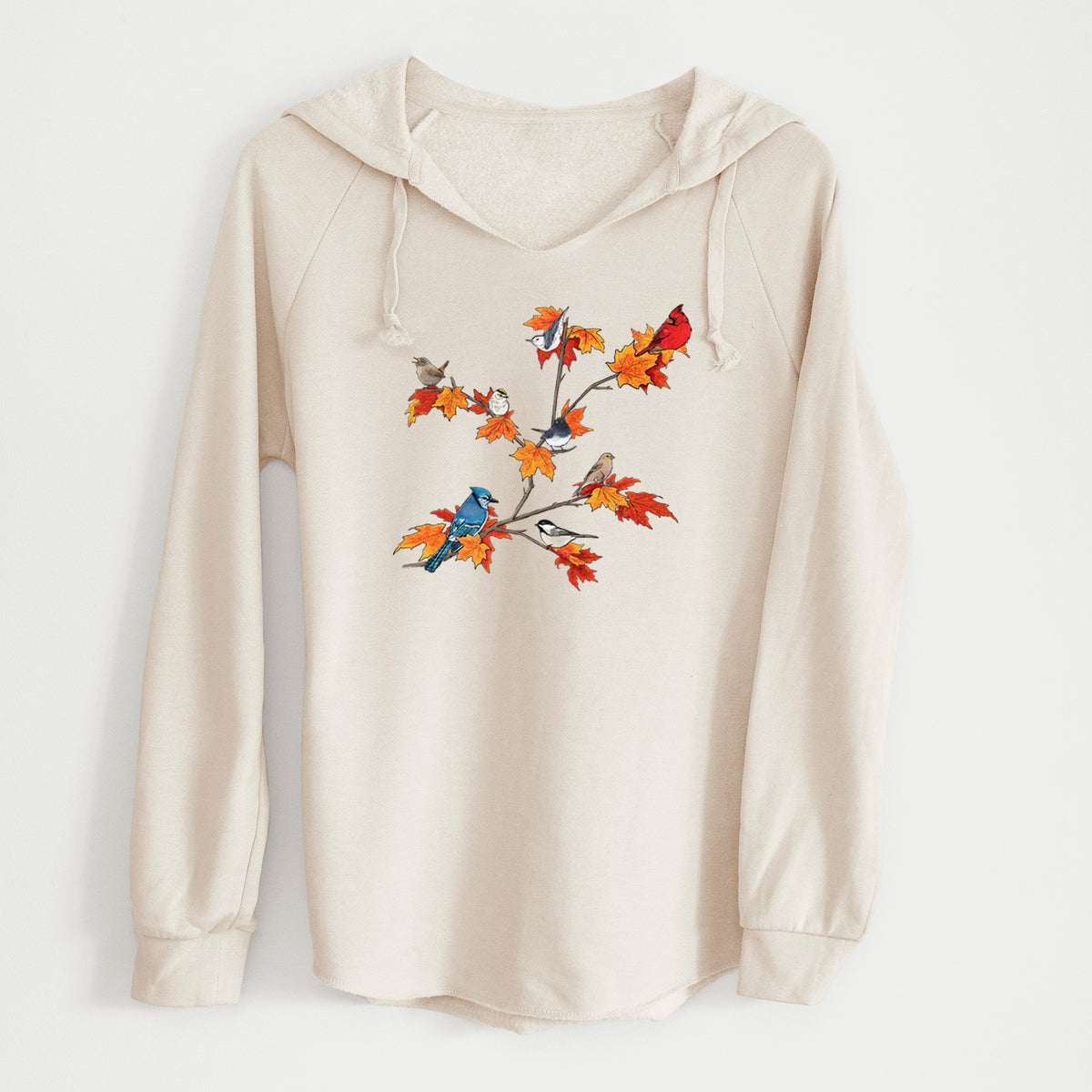 Autumn Backyard Birds - Cali Wave Hooded Sweatshirt