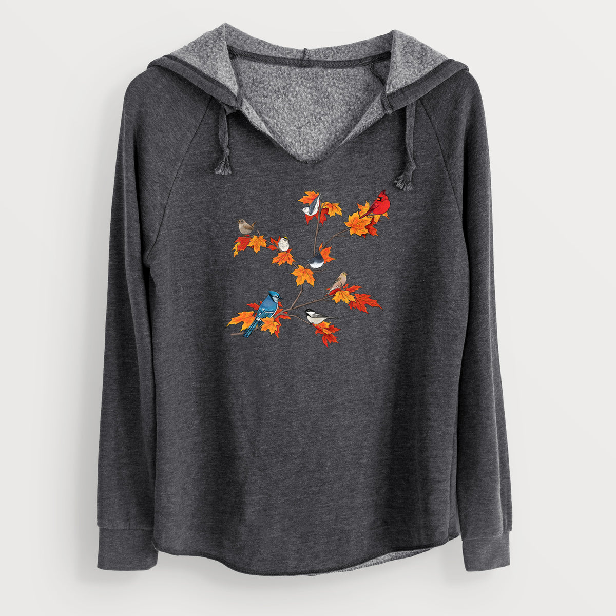 Autumn Backyard Birds - Cali Wave Hooded Sweatshirt