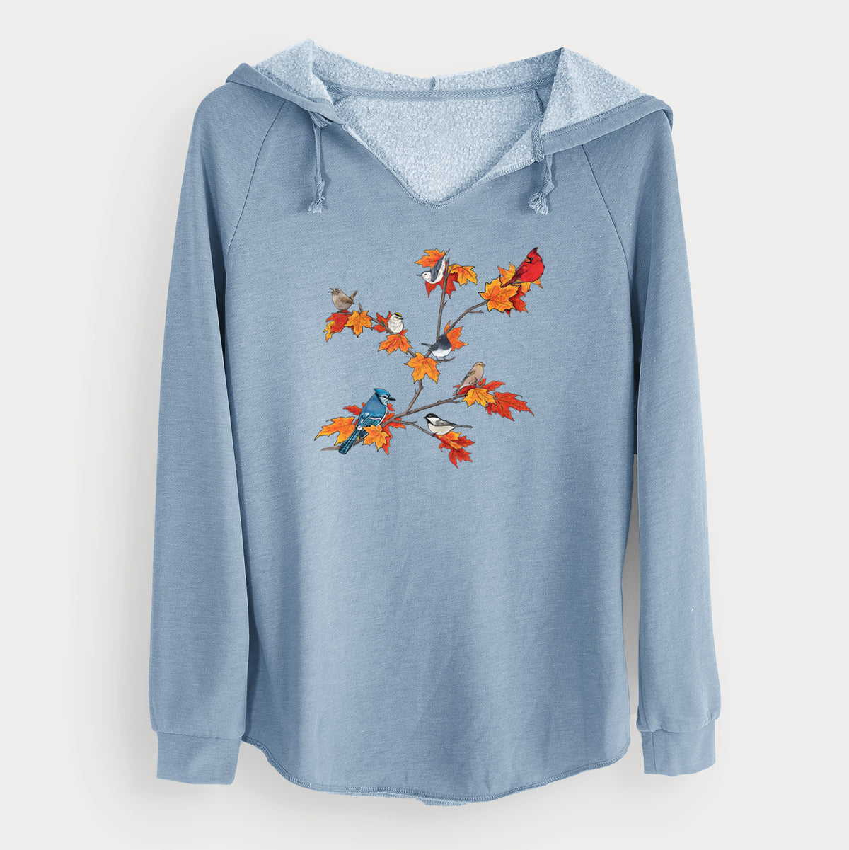 Autumn Backyard Birds - Cali Wave Hooded Sweatshirt