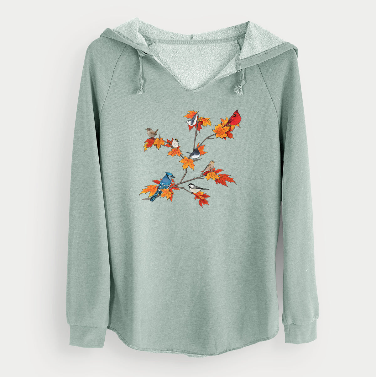 Autumn Backyard Birds - Cali Wave Hooded Sweatshirt