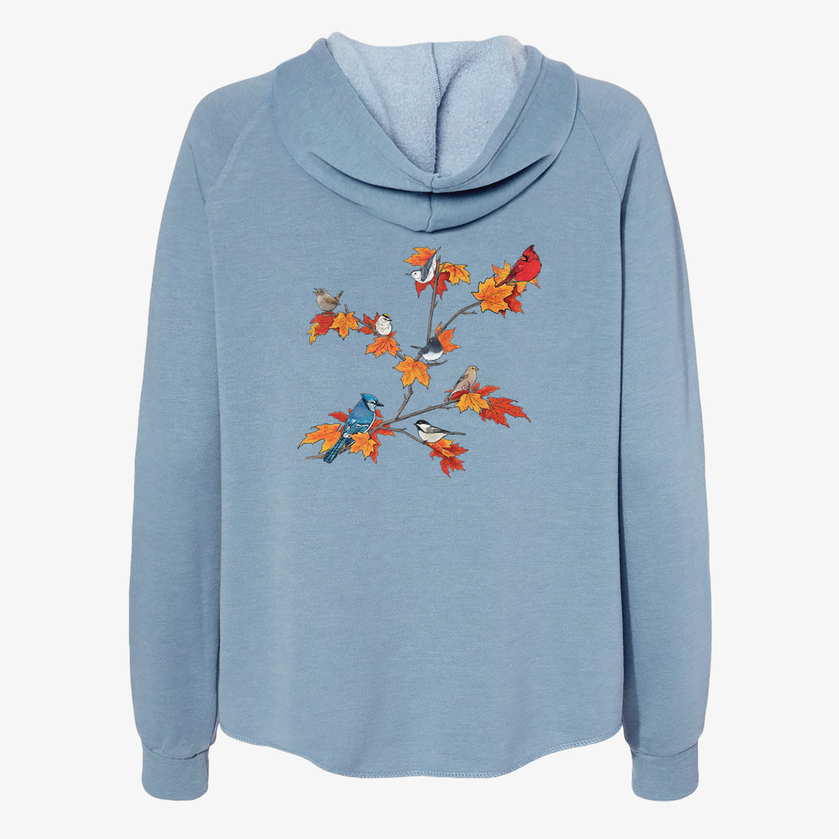 Autumn Backyard Birds - Women's Cali Wave Zip-Up Sweatshirt