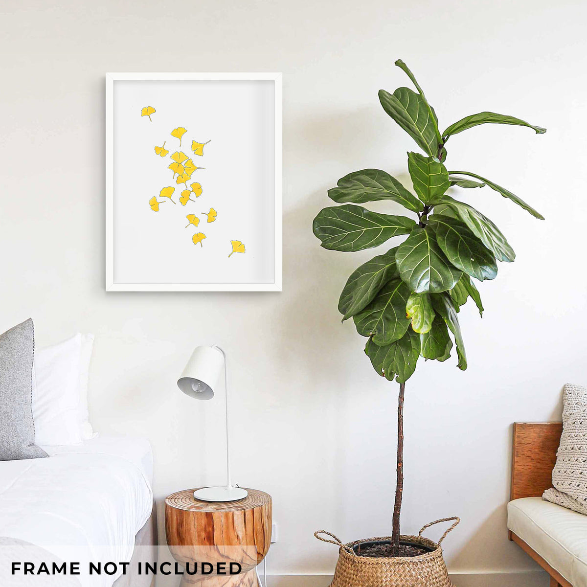 Falling Ginkgo Leaves - Fine Art Print