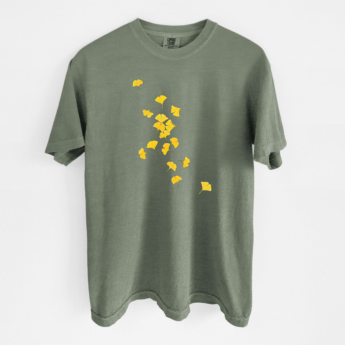 Falling Ginkgo Leaves - Unisex Comfort Colors Garment-Dyed Heavyweight T-shirt
