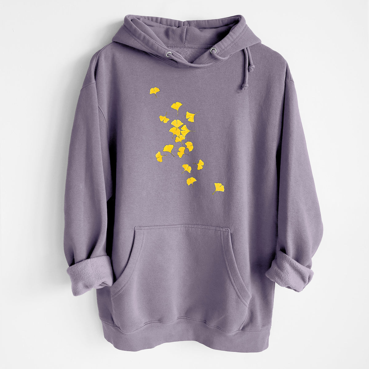 Falling Ginkgo Leaves - Heavyweight Fleece Hoodie
