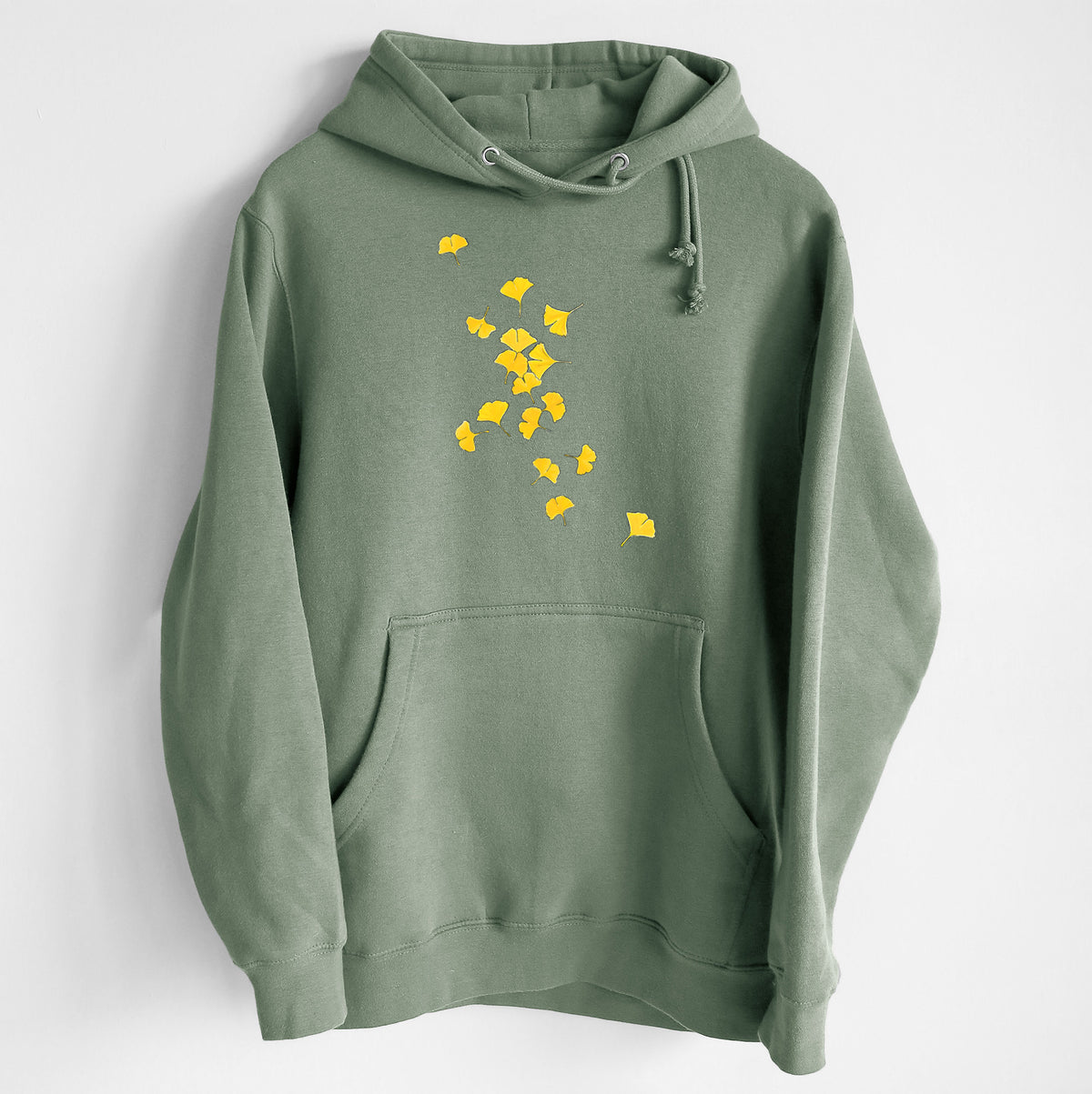 Falling Ginkgo Leaves - Heavyweight Fleece Hoodie