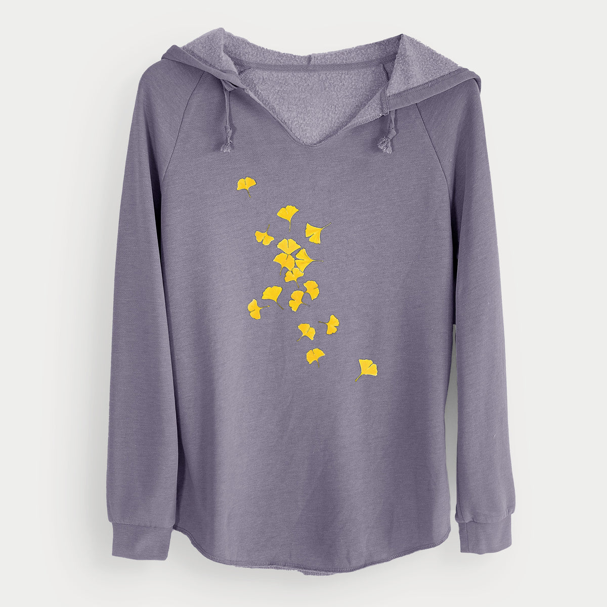 Falling Ginkgo Leaves - Cali Wave Hooded Sweatshirt