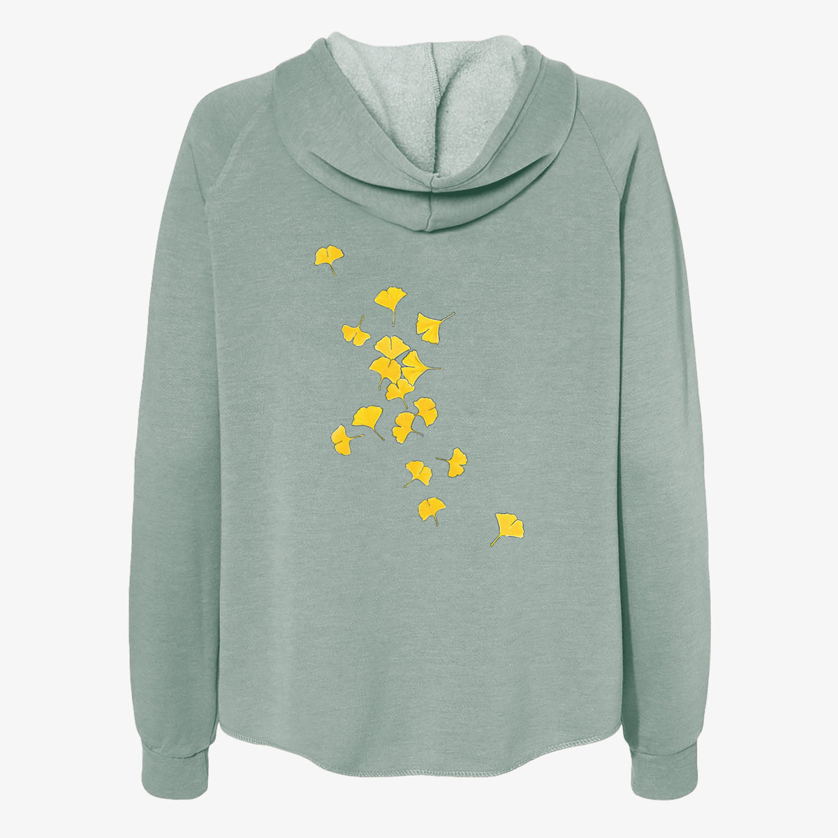 Falling Ginkgo Leaves - Women&#39;s Cali Wave Zip-Up Sweatshirt