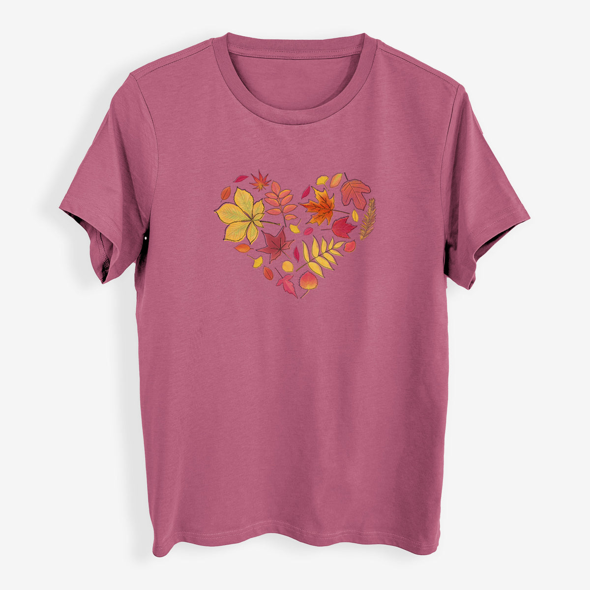 Vibrant Fall Heart - Womens Everyday Maple Tee