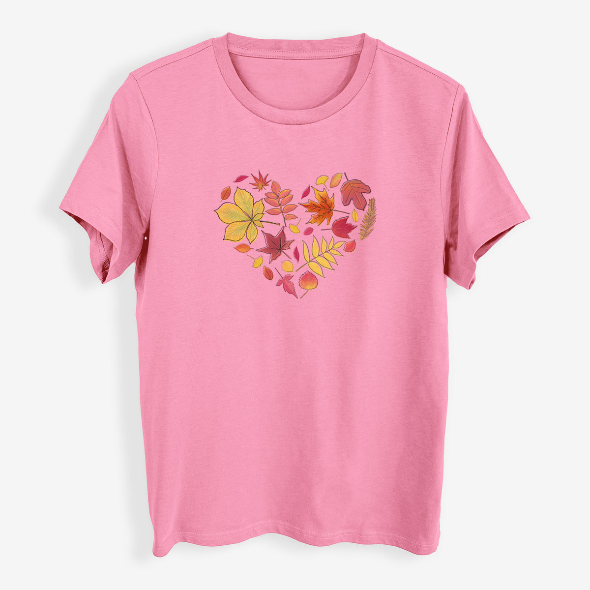 Vibrant Fall Heart - Womens Everyday Maple Tee