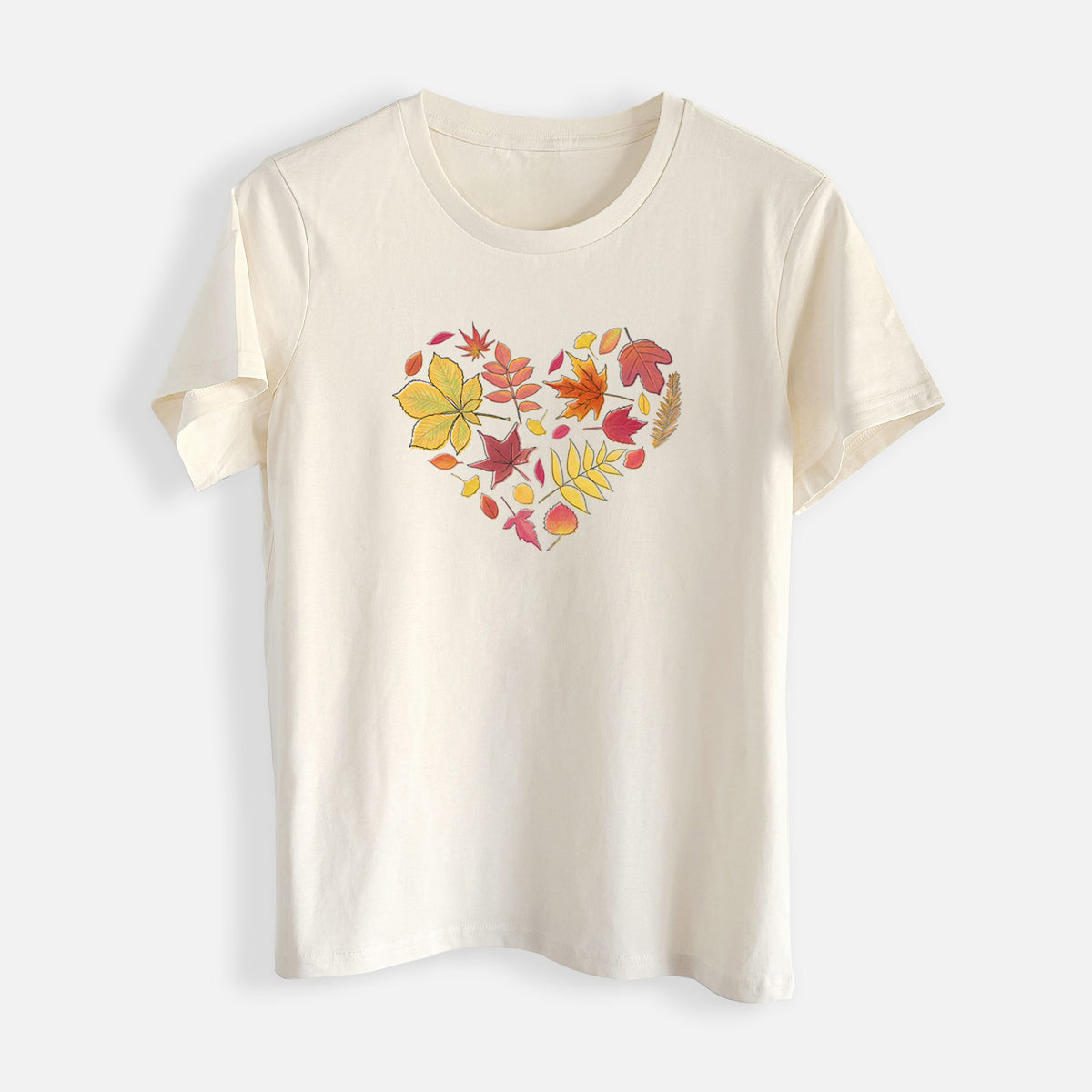 Vibrant Fall Heart - Womens Everyday Maple Tee