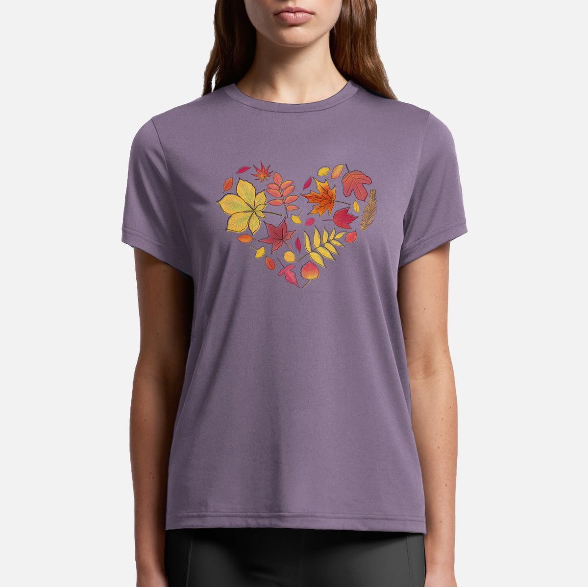 Vibrant Fall Heart - Womens Everyday Maple Tee