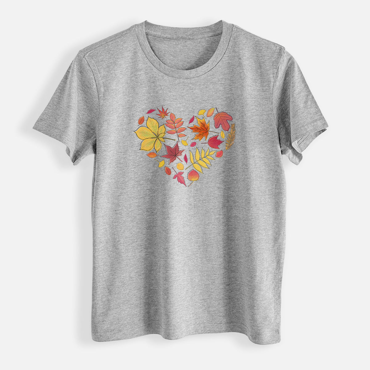 Vibrant Fall Heart - Womens Everyday Maple Tee