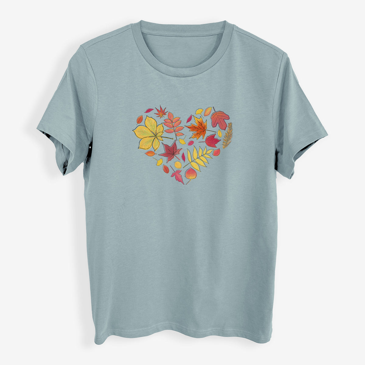 Vibrant Fall Heart - Womens Everyday Maple Tee