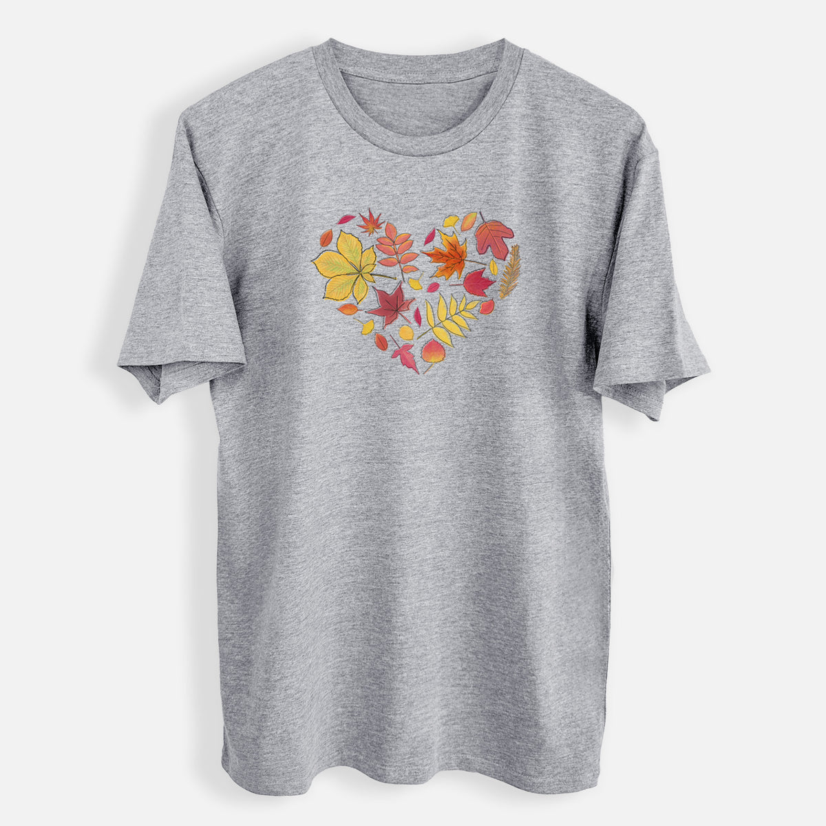 Vibrant Fall Heart - Mens Everyday Staple Tee