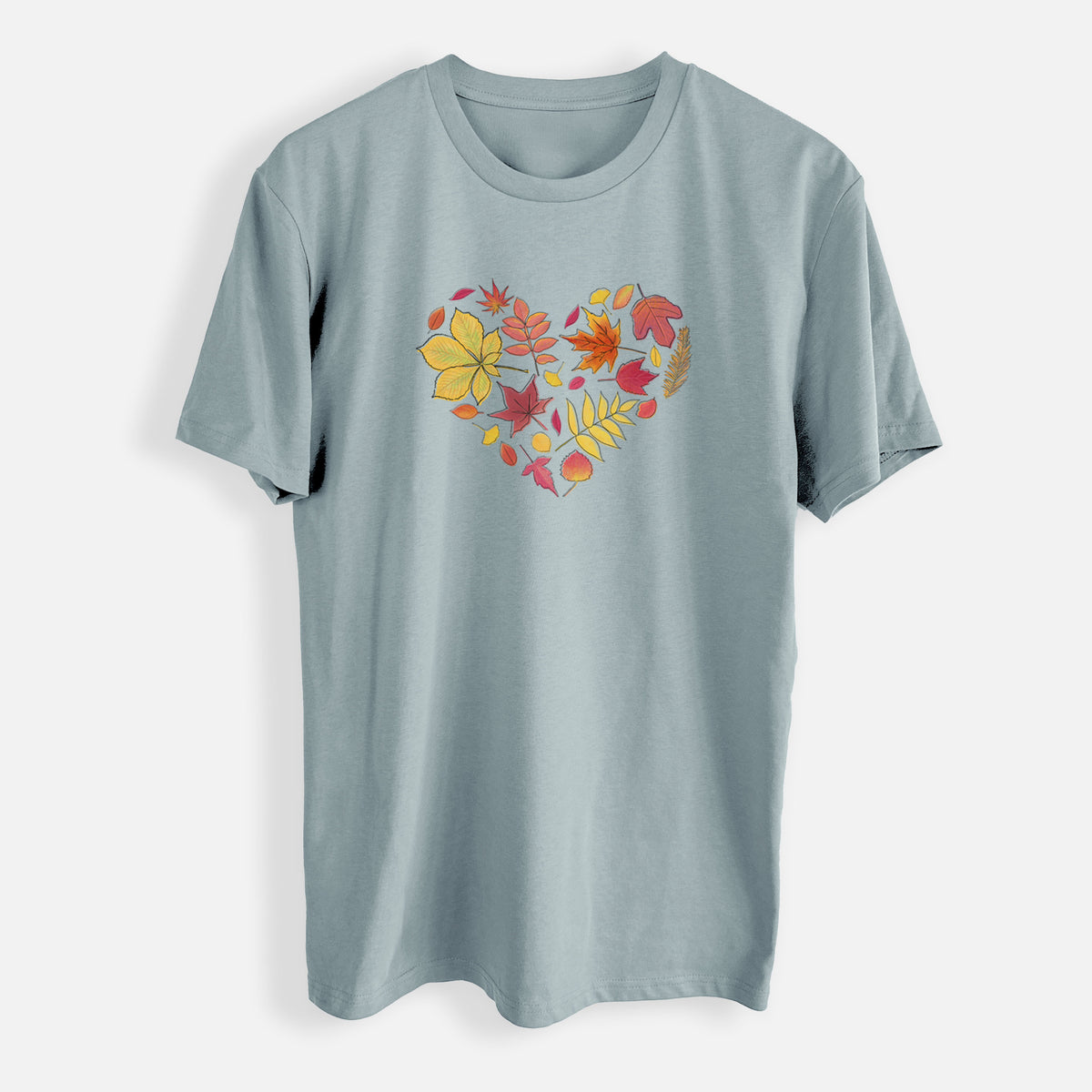 Vibrant Fall Heart - Mens Everyday Staple Tee